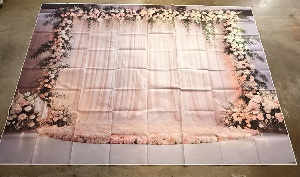 7X5ft Floral Backdrop for Photography Valentine's Day Backdrop Wedding Backdrops